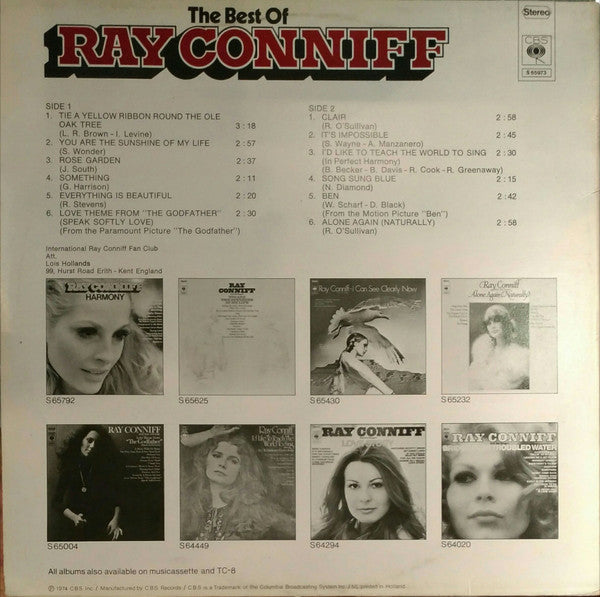 Ray Conniff : The Best Of Ray Conniff (LP, Comp)
