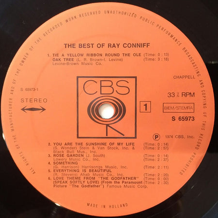 Ray Conniff : The Best Of Ray Conniff (LP, Comp)