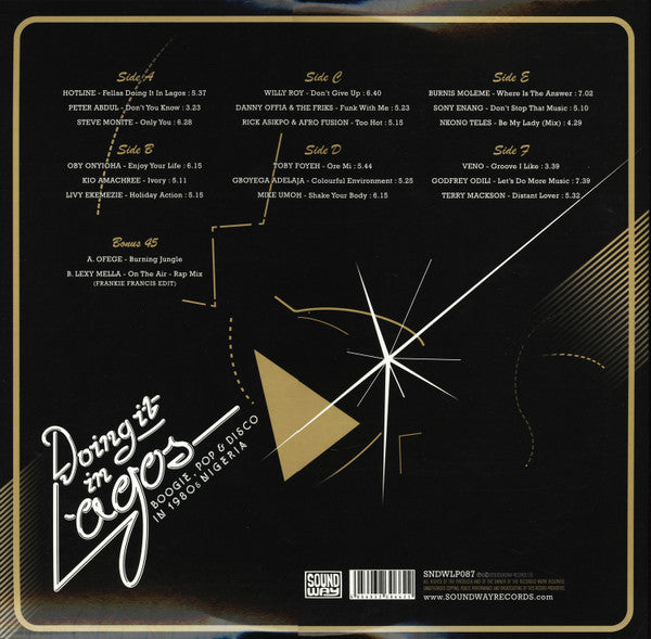 Various : Doing It In Lagos (Boogie, Pop & Disco In 1980s Nigeria) (3xLP, Comp + 7")