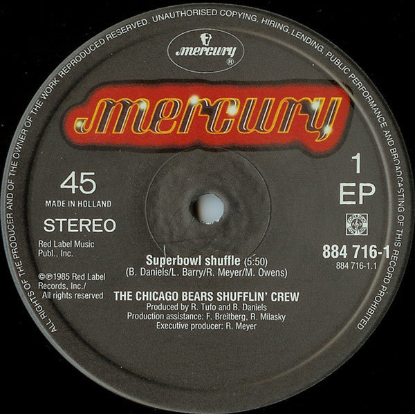 The Chicago Bears Shufflin' Crew : Super Bowl Shuffle (12")