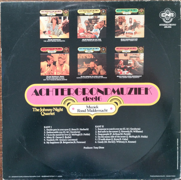 The Johnny Night Quartet : Muziek Rond Middernacht (LP, Comp)