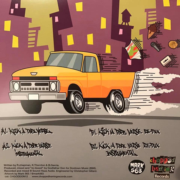 The Cenobites Featuring Bobbito : Kick A Dope Verse (12", Ltd, Whi)