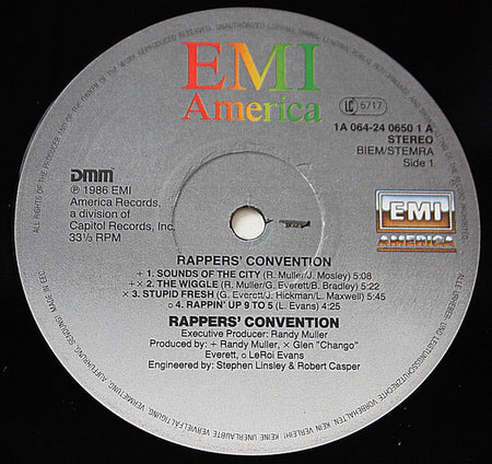 Rappers' Convention : Rappers' Convention (LP, Album)