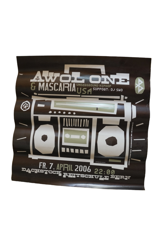 Awol one & Mascaria Poster (Bern Switzerland)