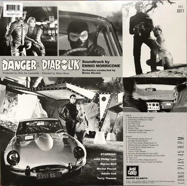 Ennio Morricone - Danger Diabolik Vinyl!!! (Exclusive)