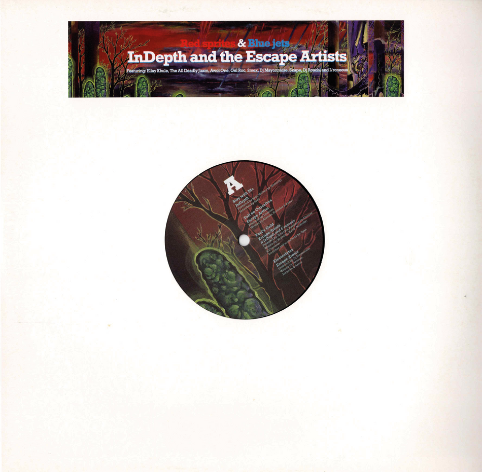 InDepth And The Escape Artists - Red Sprites & Blue Jets (12", EP) (Mint (M))